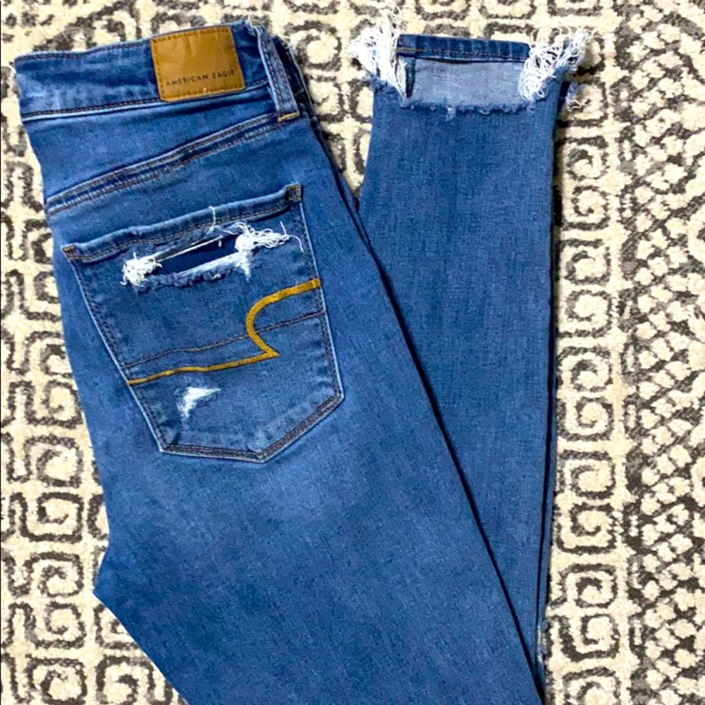American Eagle, super hi waisted jeggings,